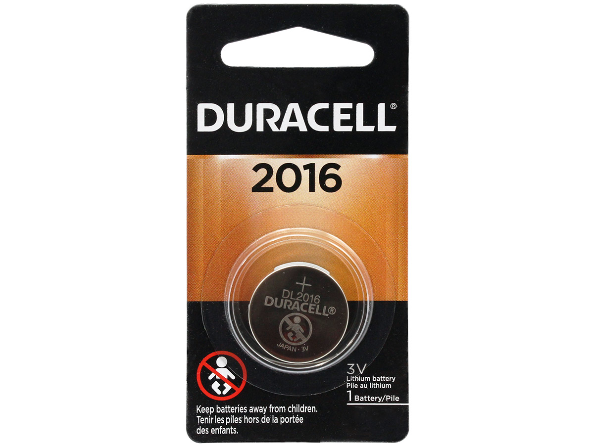 Duracell Duralock CR2016 75mAh Lithium Coin Cell Battery - 1pc