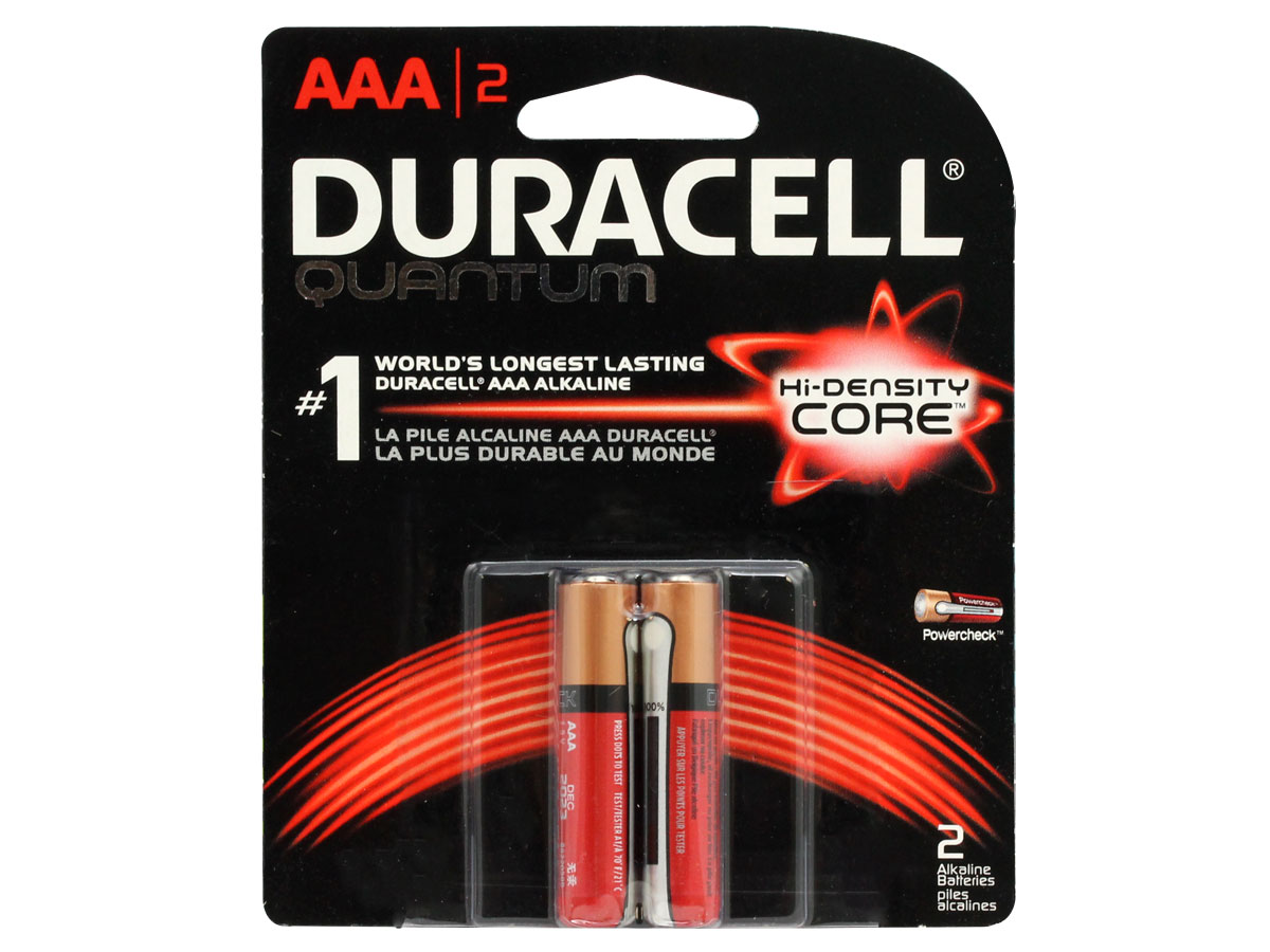 Duracell Quantum QU2400B2Z10 AAA 1.5V Alkaline Button Top Batteries