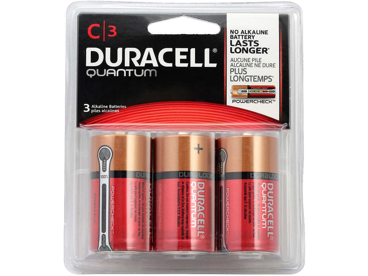 Duracell Quantum Qu1400 B3 C Cell 1 5v Alkaline Button Top Batteries