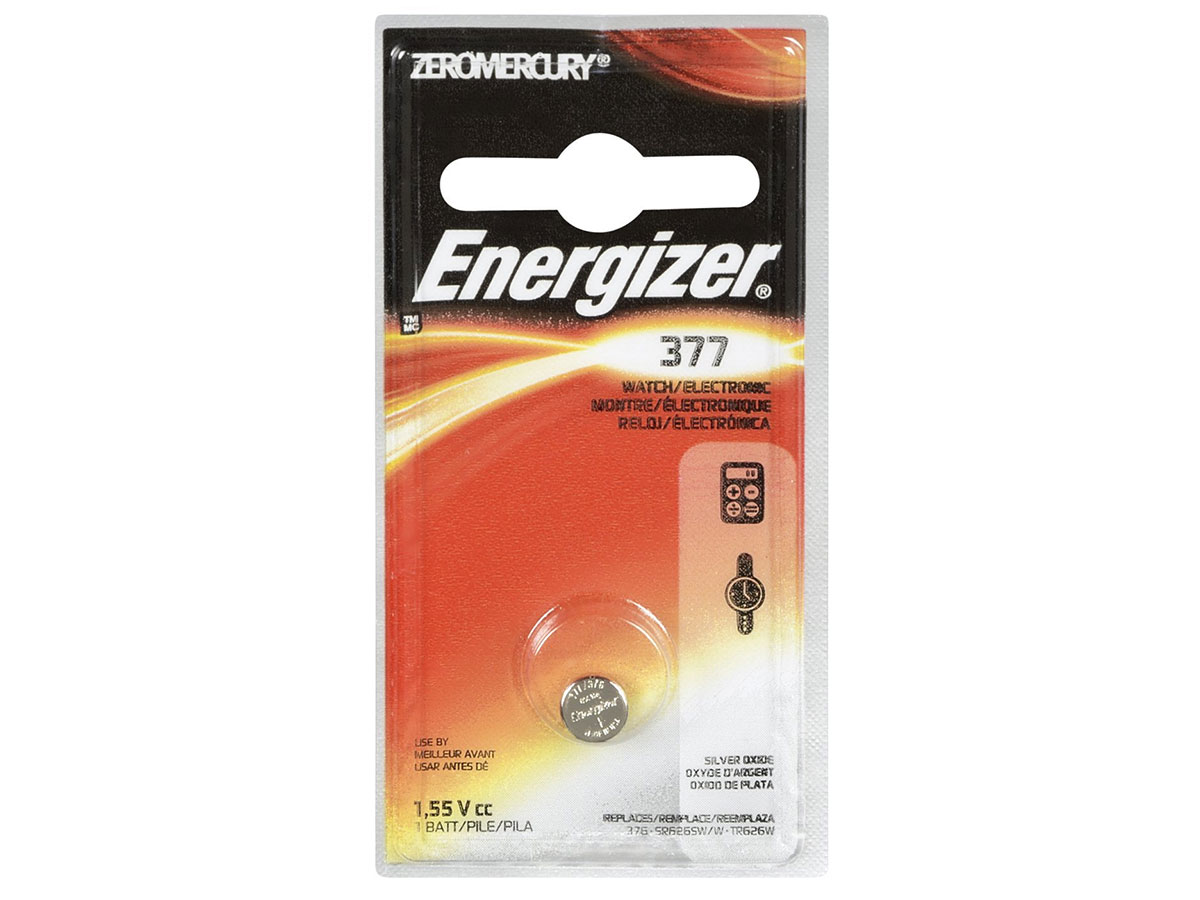 Energizer 1.5V 377 Silver Oxide Button Cell Battery - 1pc Blister Pack ...