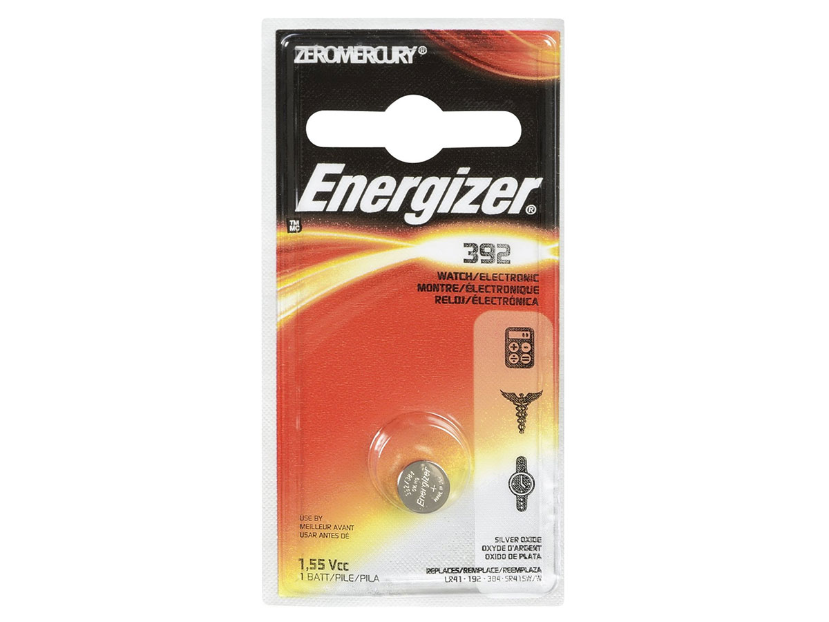 Energizer 1.5V 392 Silver Oxide Button Cell Battery - 1pc Blister Pack ...