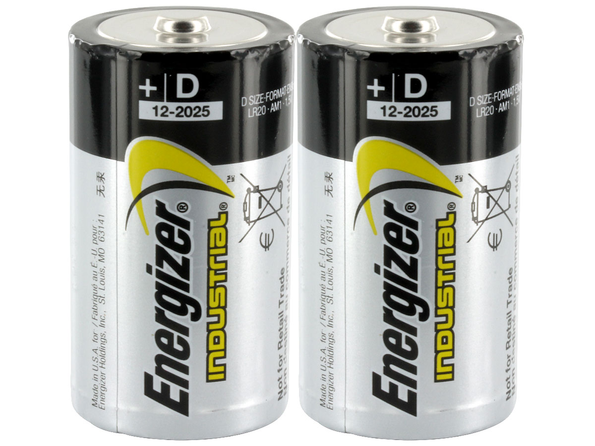 Energizer EN95 D Batteries2Pack Shrink Wrap for Contractors