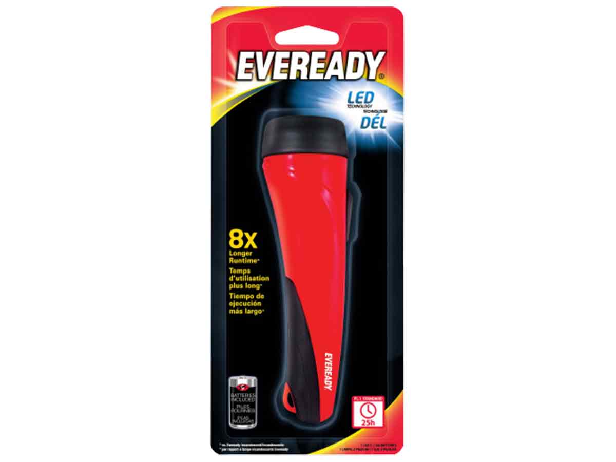 Energizer Eveready Led Value Flashlight Uses 2x Aa 8735