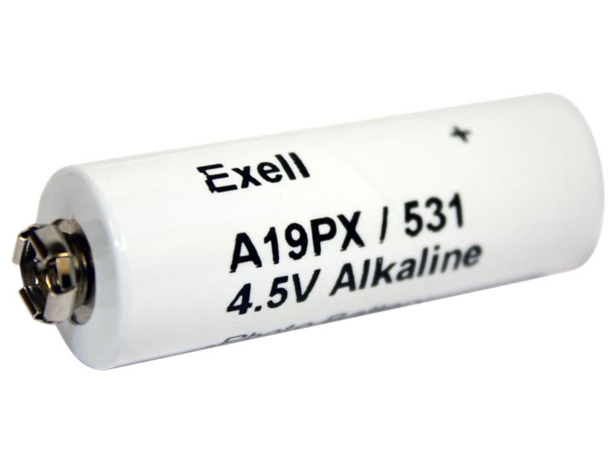 Exell A19PX 630mAh 4.5V Alkaline Polaroid Camera Battery