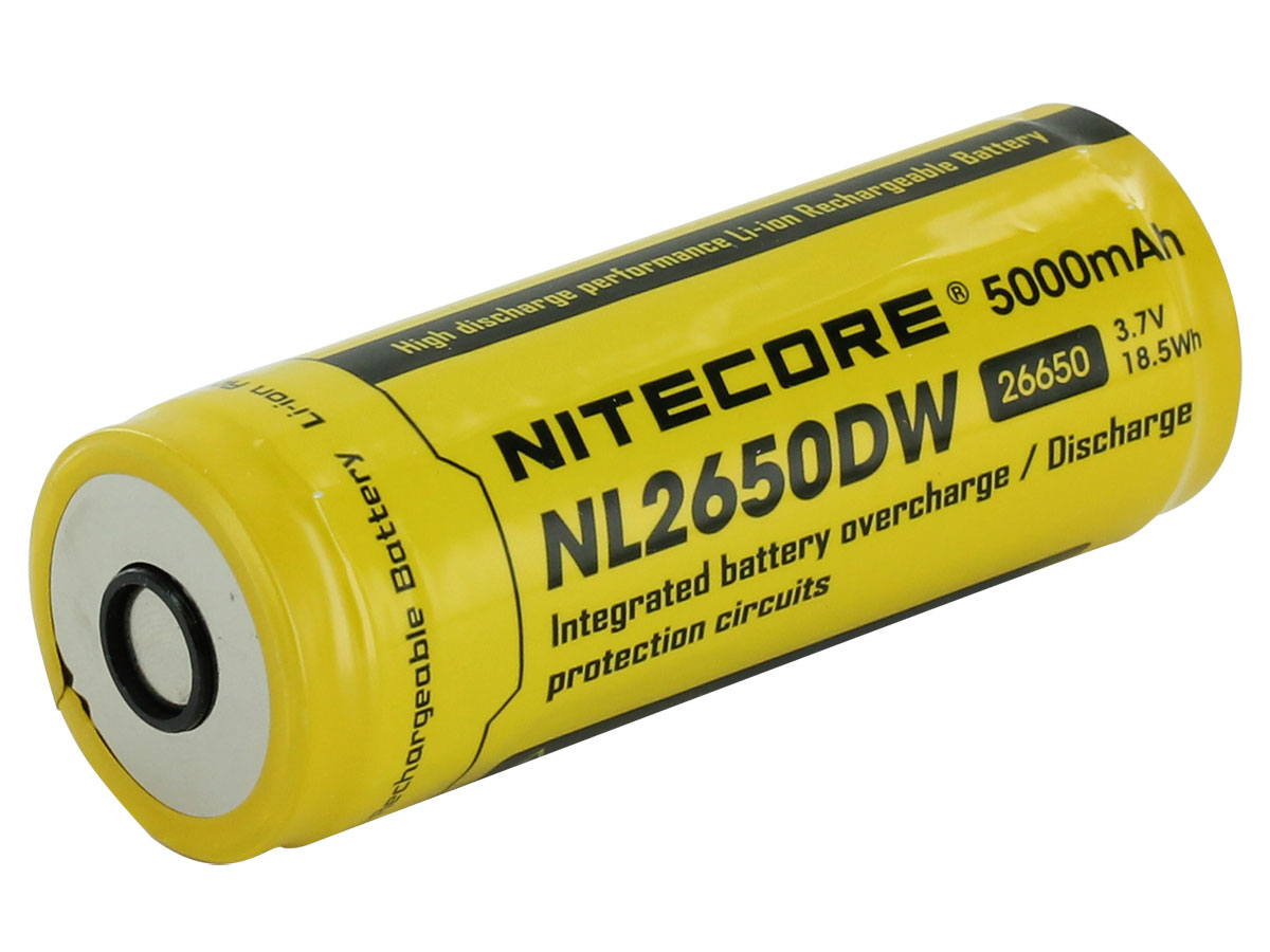Nitecore NL2650DW 26650 5000mAh 3.7V Protected LithiumIon (Liion