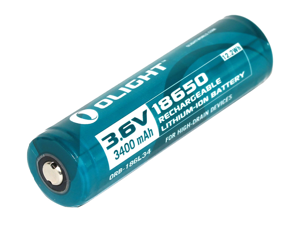 Olight LG 18650 3400mAh 3.6V Protected Li-Ion Button Top Battery