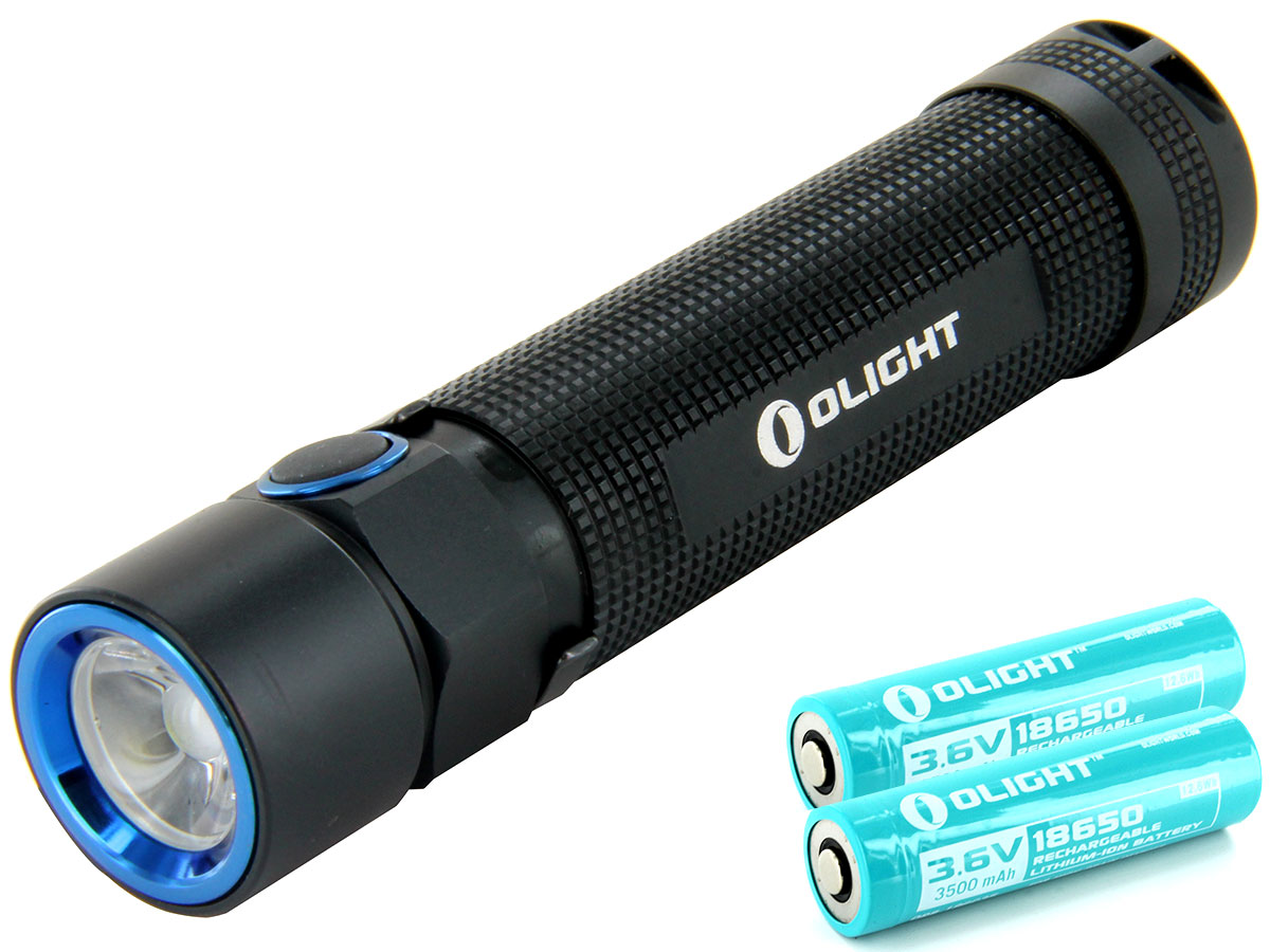 Olight S2R Flashlight Bundle Includes Extra 18650 Liion Battery