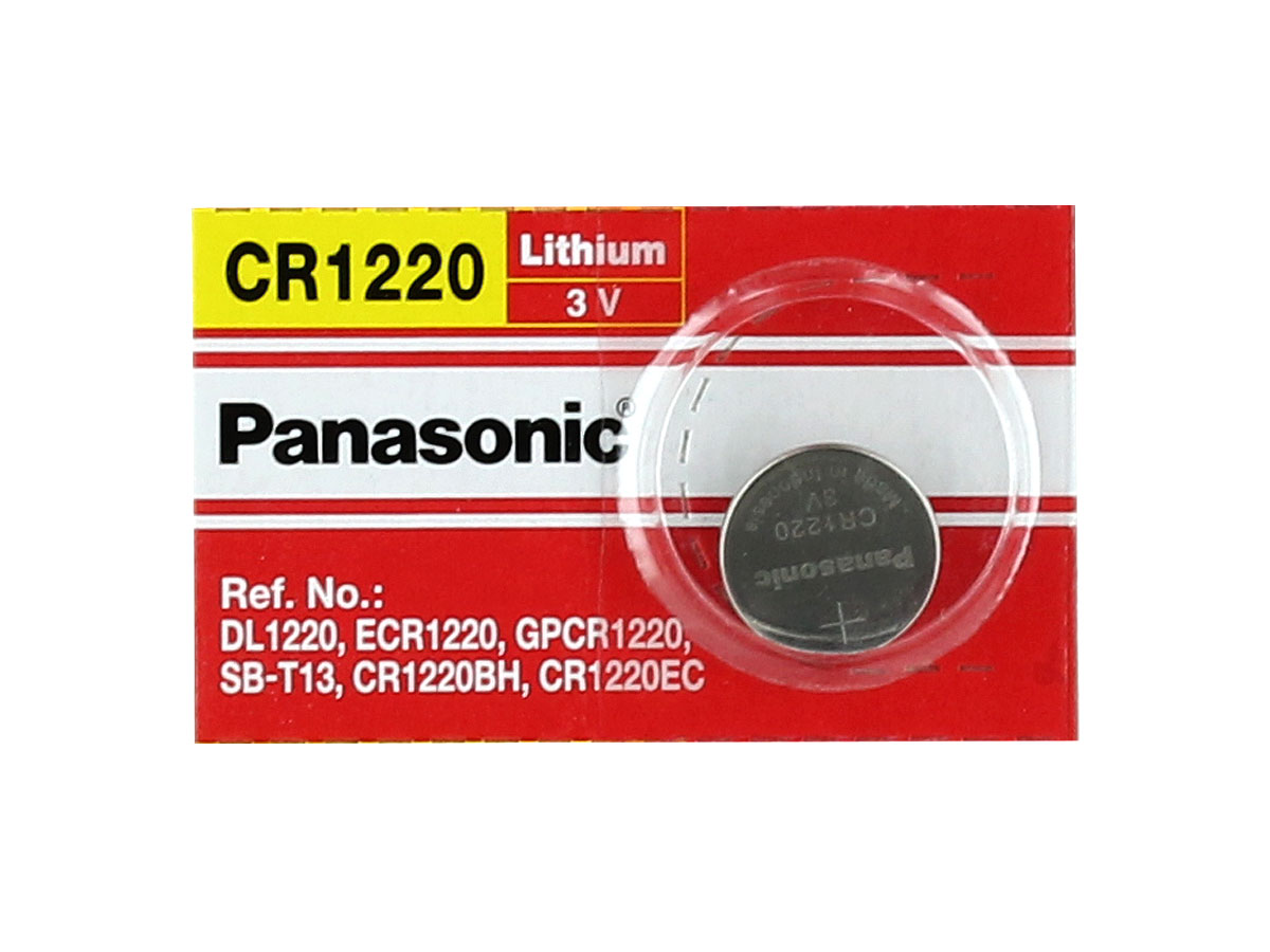 Panasonic CR1220 35mAh 3V Lithium (LiMnO2) Coin Cell Battery 1 Piece