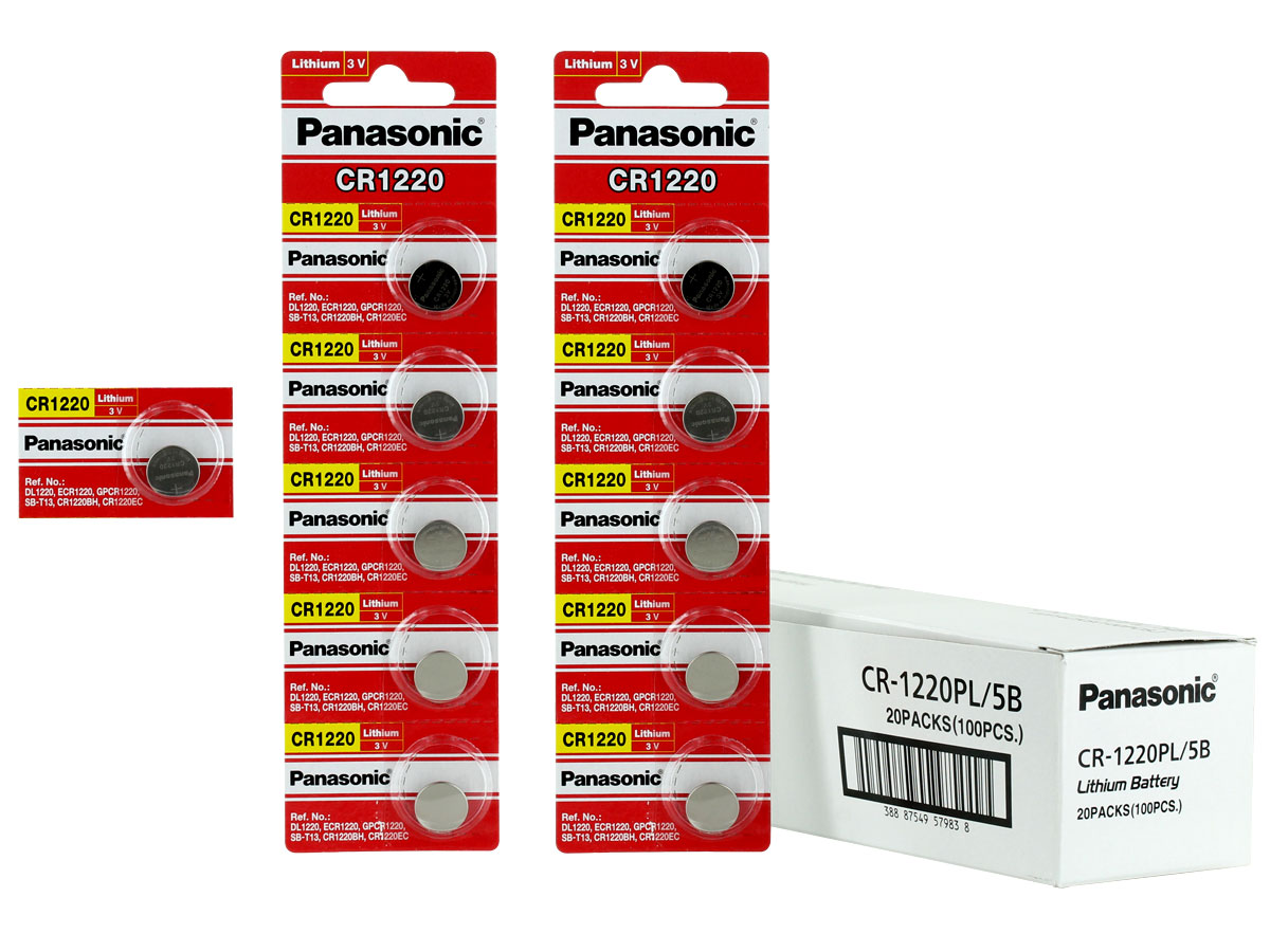 Panasonic CR1220 35mAh 3V Lithium (LiMnO2) Coin Cell Battery 1 Piece