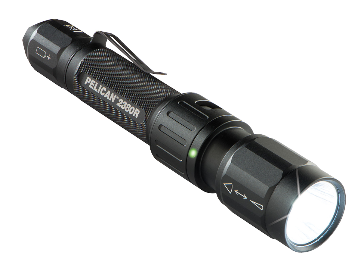 Pelican 2380R USB Rechargeable Tactical LED Flashlight 305 Lumens
