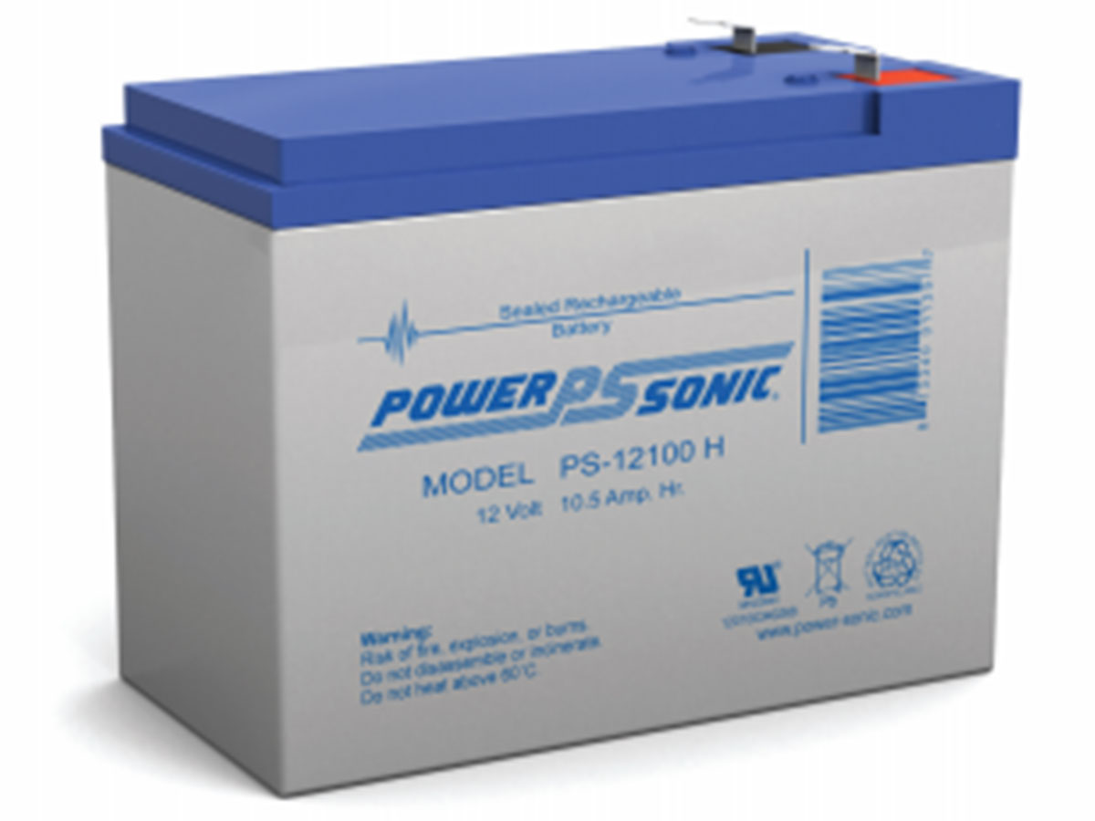 Power-Sonic AGM General Purpose PS-12100H 10.5Ah 12V Rechargeable ...