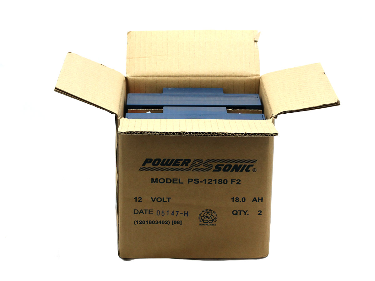 PowerSonic AGM General Purpose PS12180 18Ah 12V Rechargeable Sealed Lead Acid (SLA) Battery