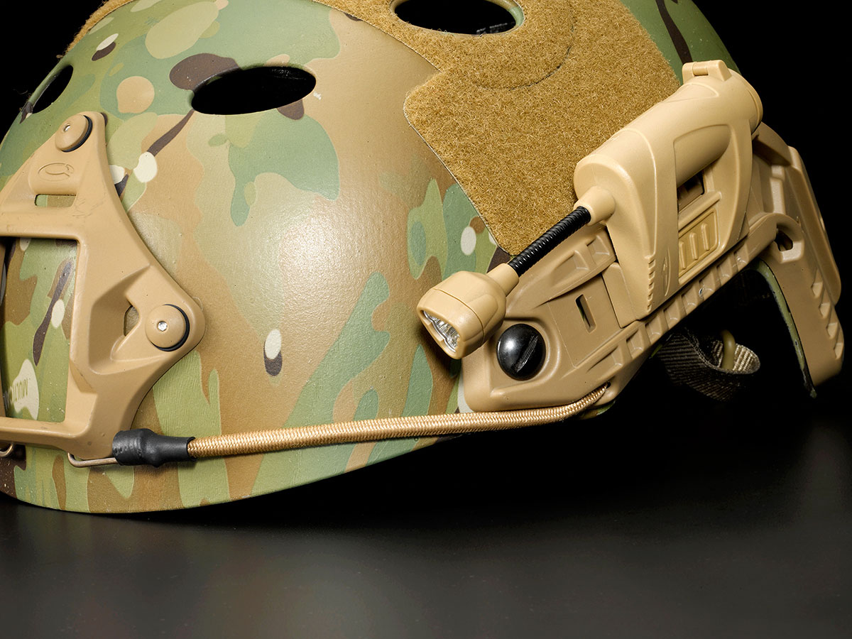 Princeton Tec Charge Pro MPLS Tactical Helmet Light Red, White Blue