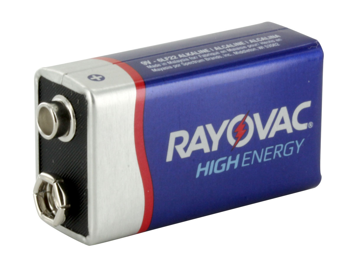 Rayovac High Energy 9V Alkaline Battery Bulk