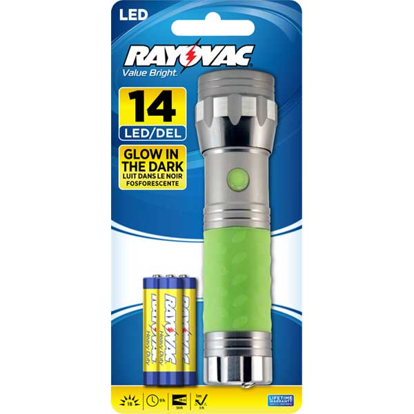 Rayovac Value Bright LED GLow in the Dark Flashlight