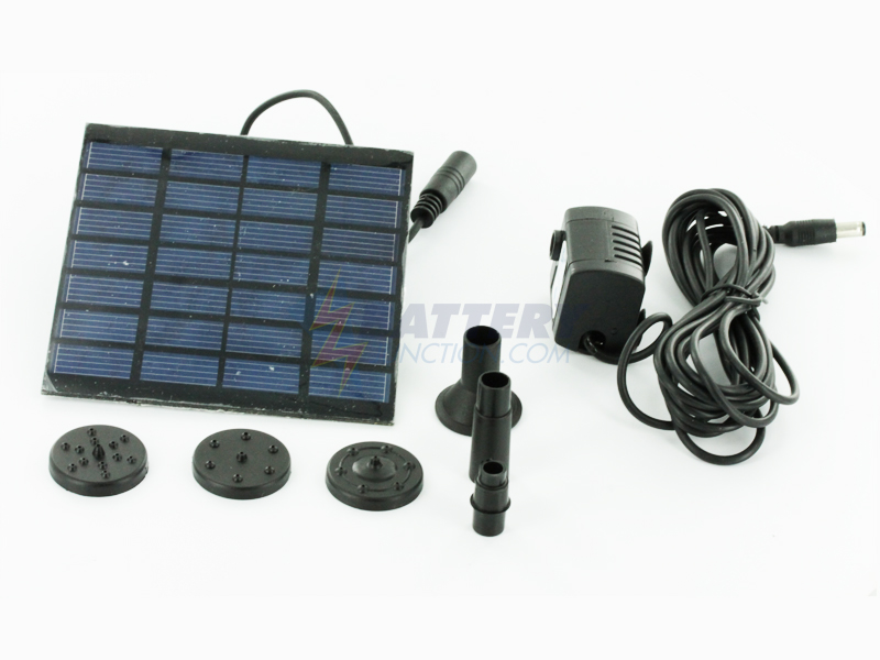 Solar Powered Water Fountain Pump - Great For Yard Ponds