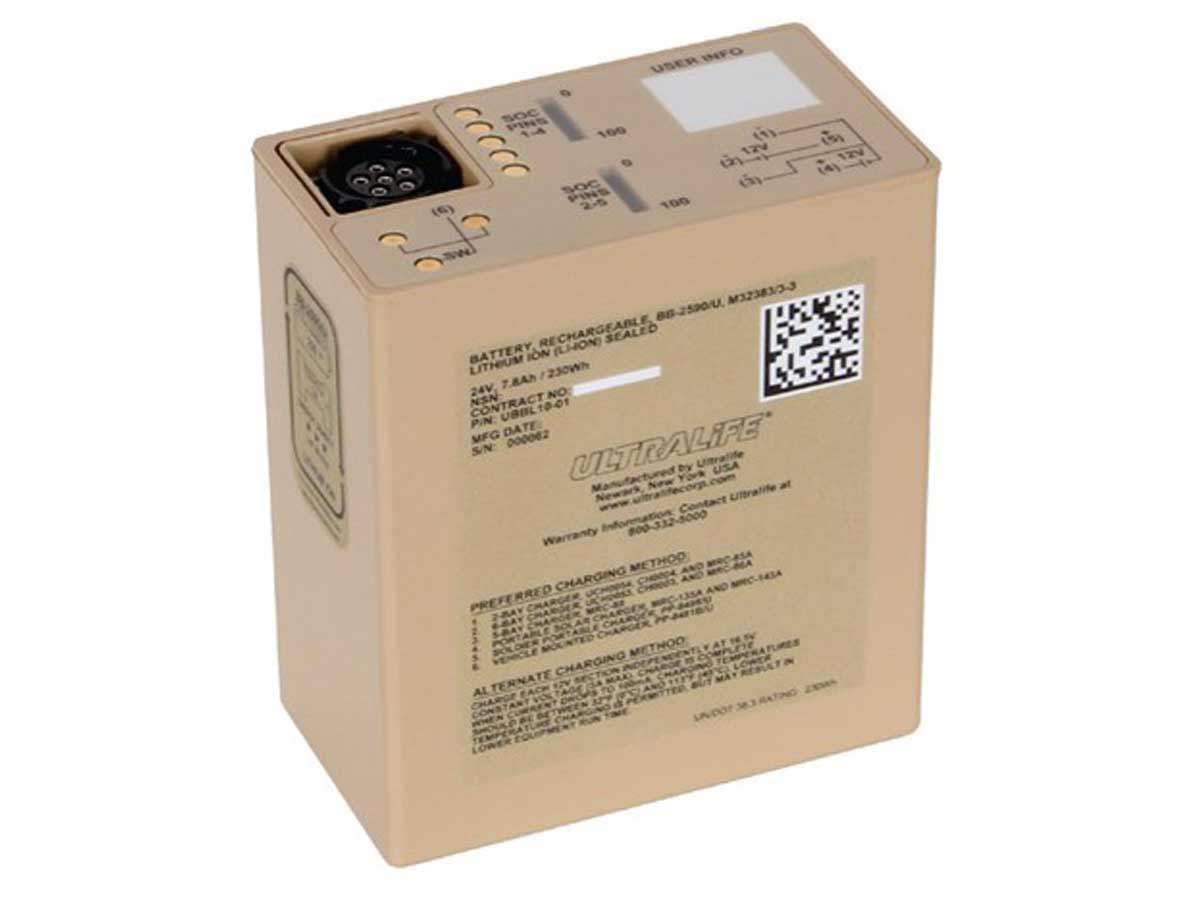 UltraLife UBBL1301CB High Capacity LiIon Battery Pack10Ah