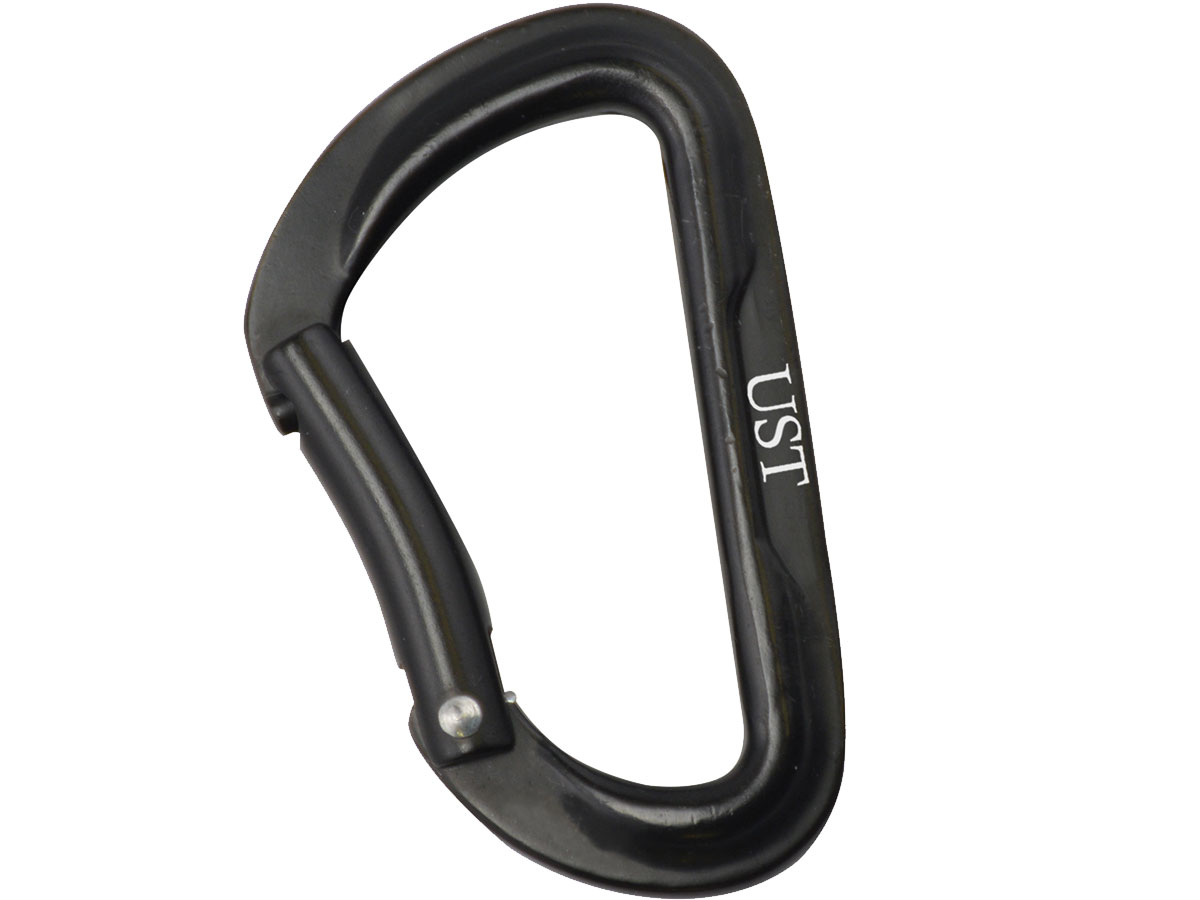 Ultimate Survival Technologies Aluminum Carabiner Clip Black (2012073)