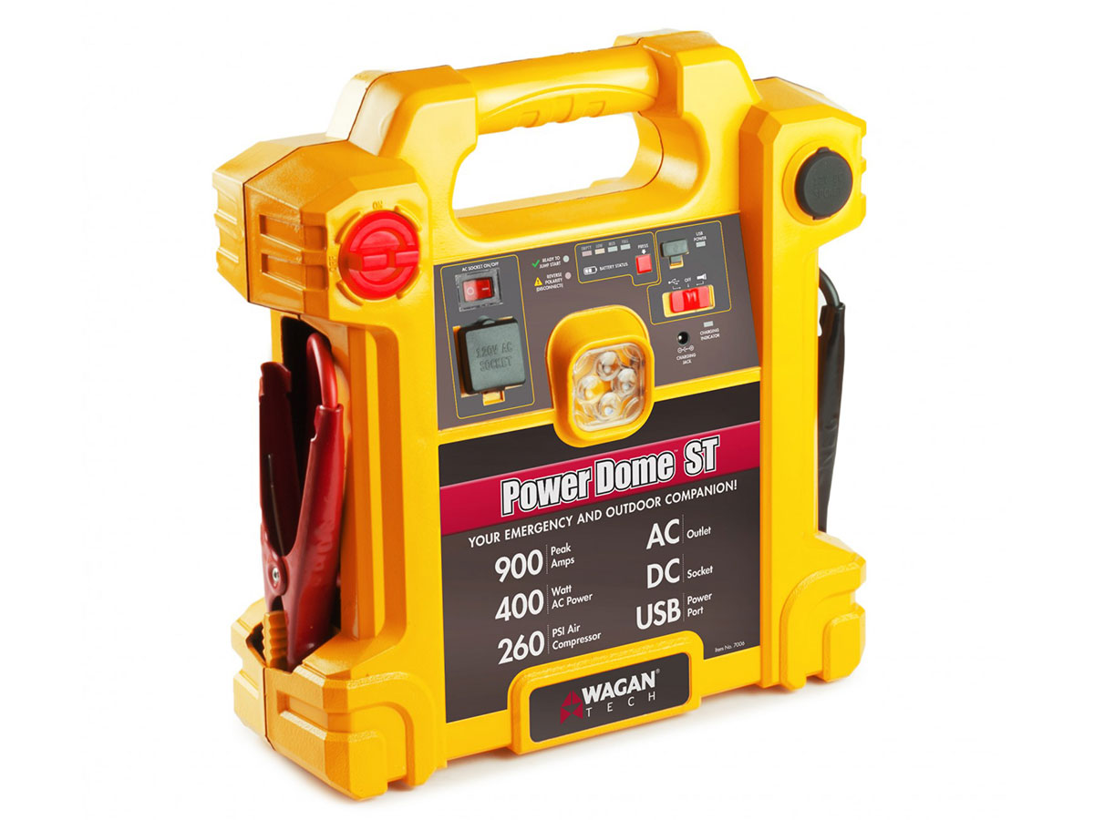 Wagan Tech 7005 Power Dome St - 900 Amp Jump Starter With 260 Psi Air 